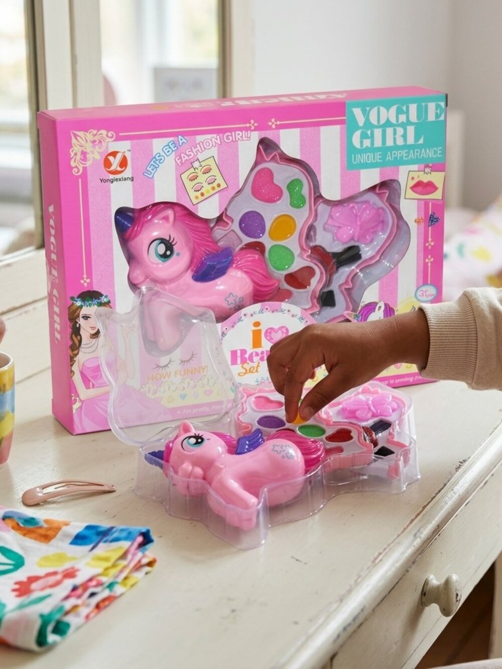 Pretty in Pink Doll Accessories Set - Pink & White Play Set